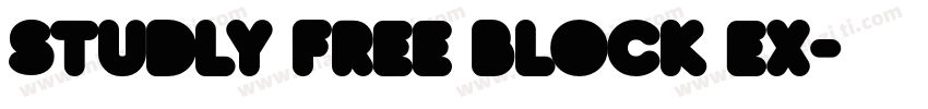 Studly Free Block Ex字体转换